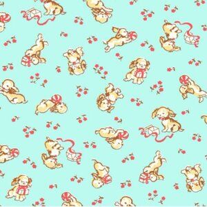 Playful Puppies - Aqua Collection by RJR Fabrics - Quilting Fabrics - Quilting